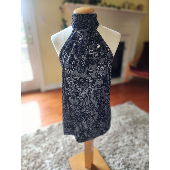 Women's Covington Blouse Size S Black and Cream - Picture 2 of 5